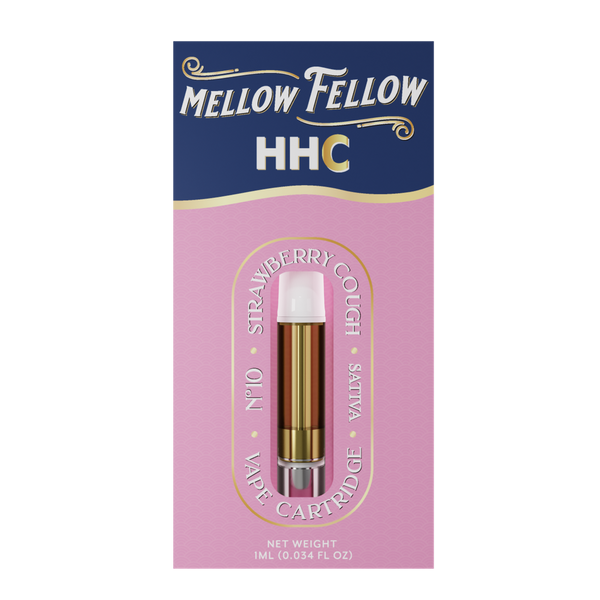 Mellow Fellow Classic Cartridge 1ml HHC Strawberry Cough (sativa)