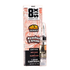 8SIX HAZE SERIES HHC CARTUCHO 1 GRAMO SATIVA DE DURAZNO Y CREMA-1