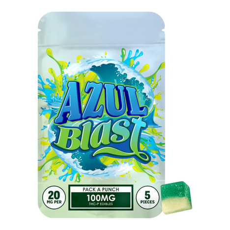 THCP Hidden Hills Azul Blast Punch Gummies 100MG