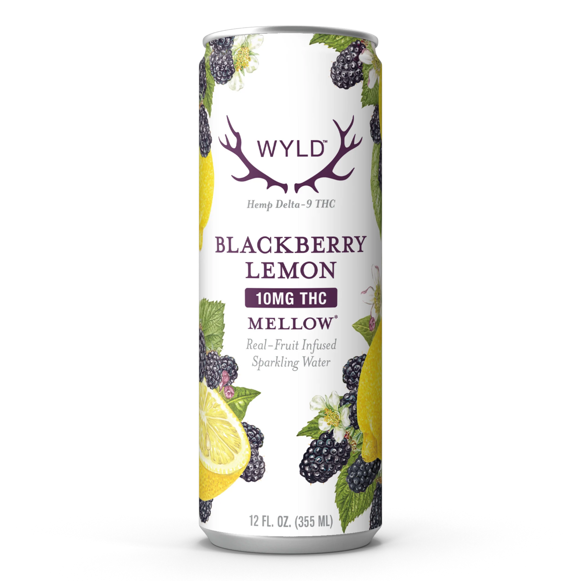 WYLD SPARKLING WATER THC 10MG BLACKBERRY LEMON-1
