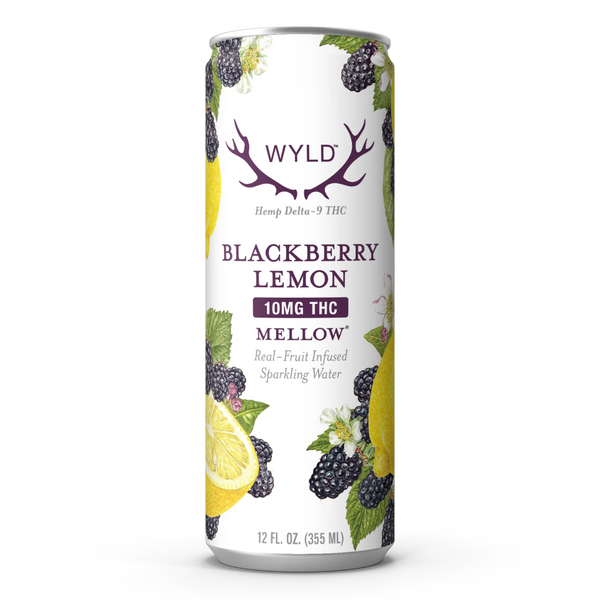 WYLD SPARKLING WATER THC 10MG BLACKBERRY LEMON