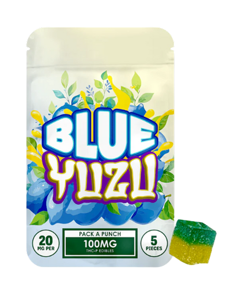 Hidden Hills Blue Yuzu Punch THCP Gummies 100MG