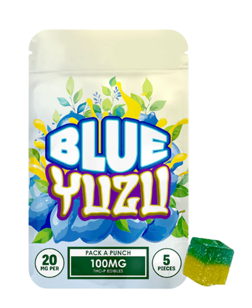 Hidden Hills Blue Yuzu Punch THCP Gummies 100MG