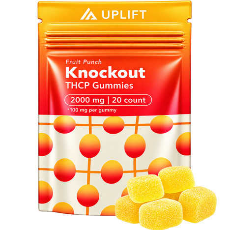 THCP Uplift Knockout Chew 2000mg Fruit Punch