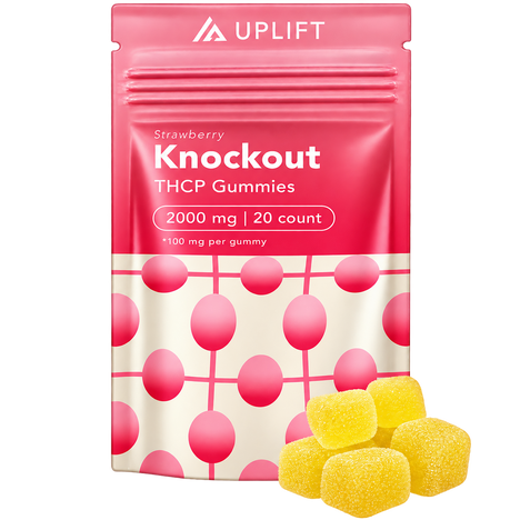 THCP Uplift Knockout Chew 2000mg Strawberry Thcp