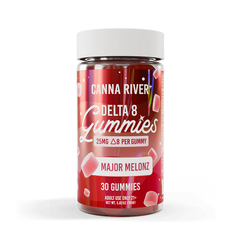 THC Gomitas Canna River Delta 8 - Major Melonz (25mg por gomita / 30 piezas)