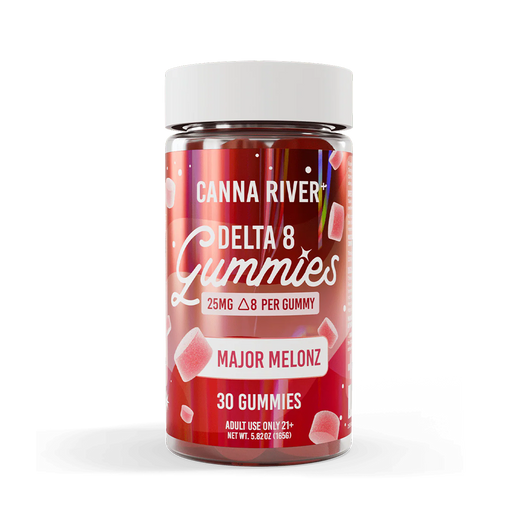 Gomitas Canna River Delta 8 - Major Melonz (25mg por gomita / 30 piezas)