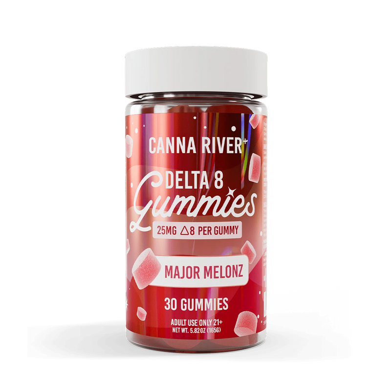 Gomitas Canna River Delta 8 - Major Melonz (25mg por gomita / 30 piezas)-1