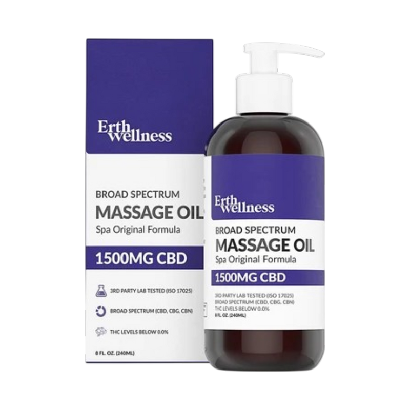 CBD Massage Oil - Spa Original - 1500 MG (THC Free)-1