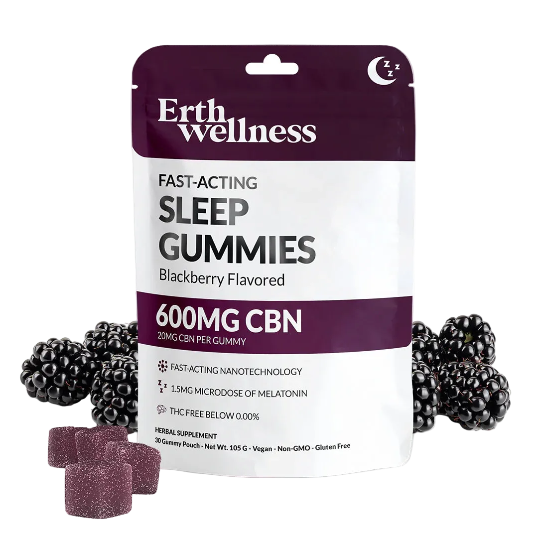ERTH SLEEP GUMMIES CBN:MELATONIN 30PZ BLACKBERRY