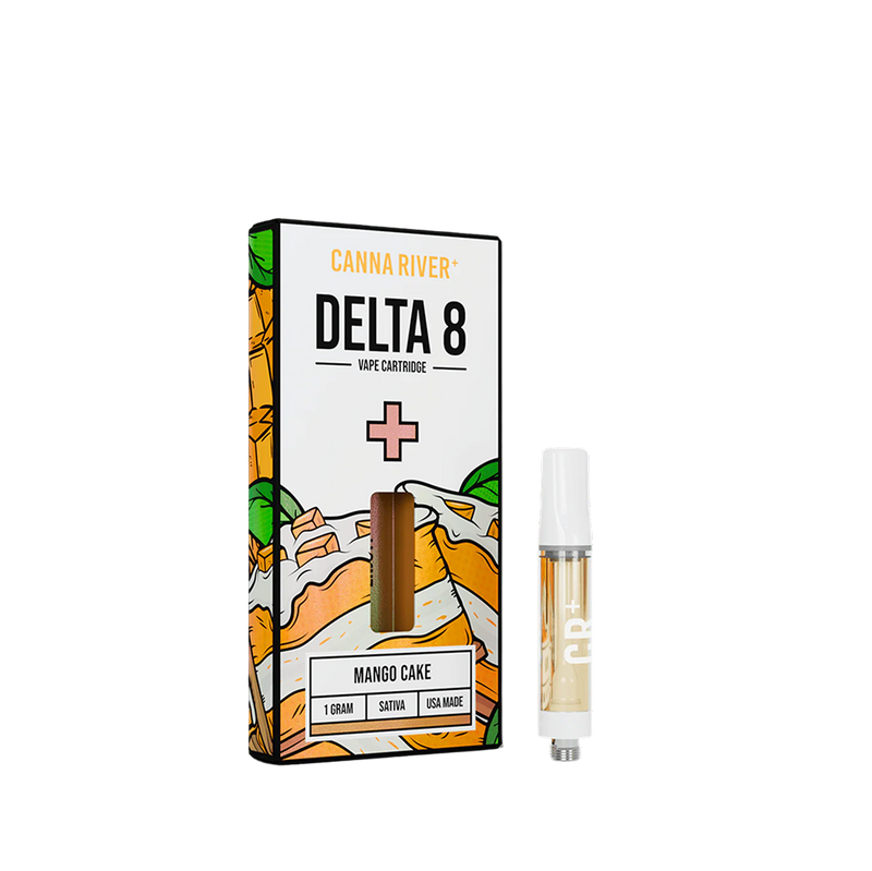 Canna River - D8 Cartridge - Delta 8 THC Mango Cake-1