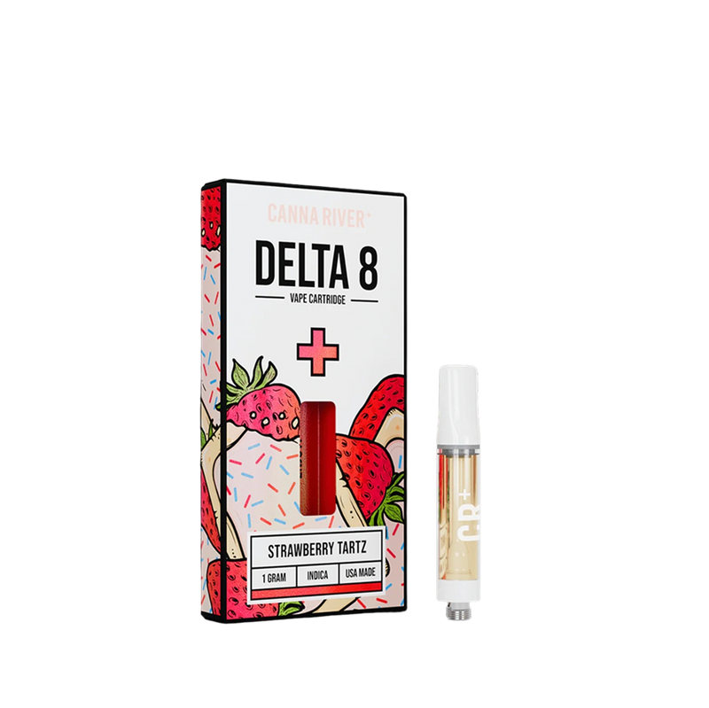 Canna River - D8 Cartridge - Delta 8 THC Strawberry Tartz-1