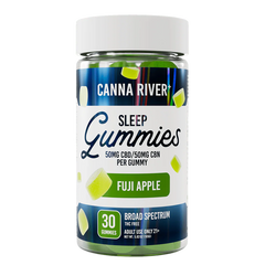 Canna River Broad Spectrum Sleep Gummies Fuji Apple: 50mg CBD + 50mg CBN (30 pz)-1