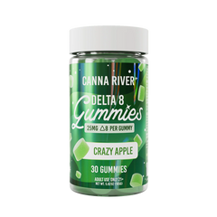 Canna River Delta-8 Gummies Crazy Apple (30 pz / 25mg por Gomita)-1
