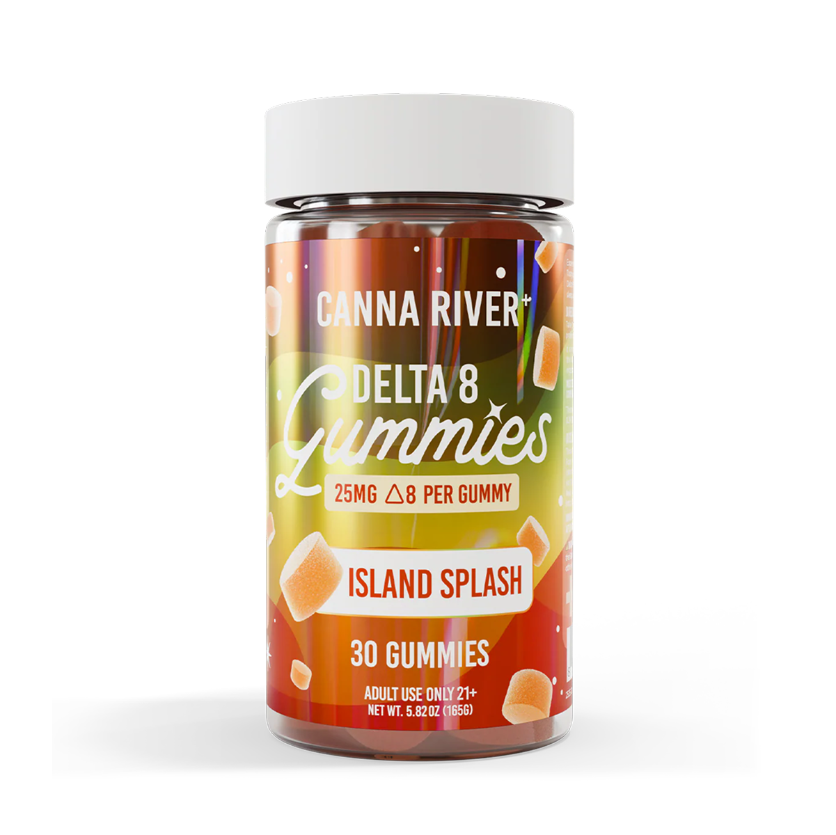Canna River Delta-8 Gummies Island Splash (30 pz / 25mg por Gomita)