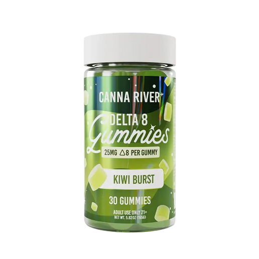 Gomitas Canna River Delta 8 - Kiwi Burst (25mg por gomita / 30 piezas)