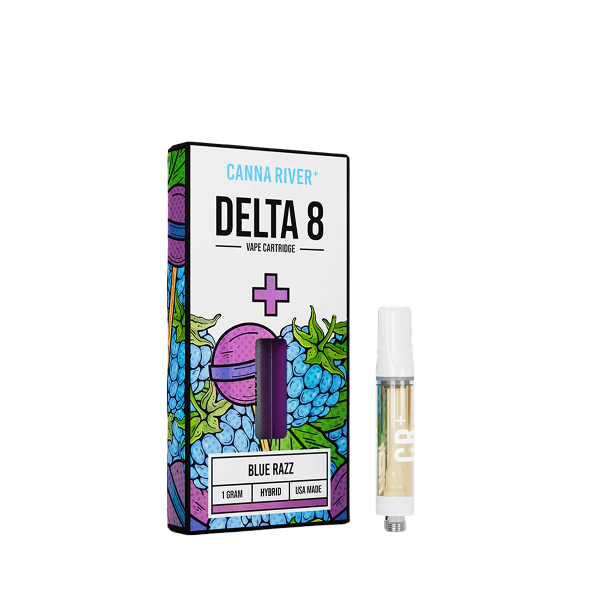 Canna River - D8 Cartridge - Delta 8 THC BLUE RAZZ