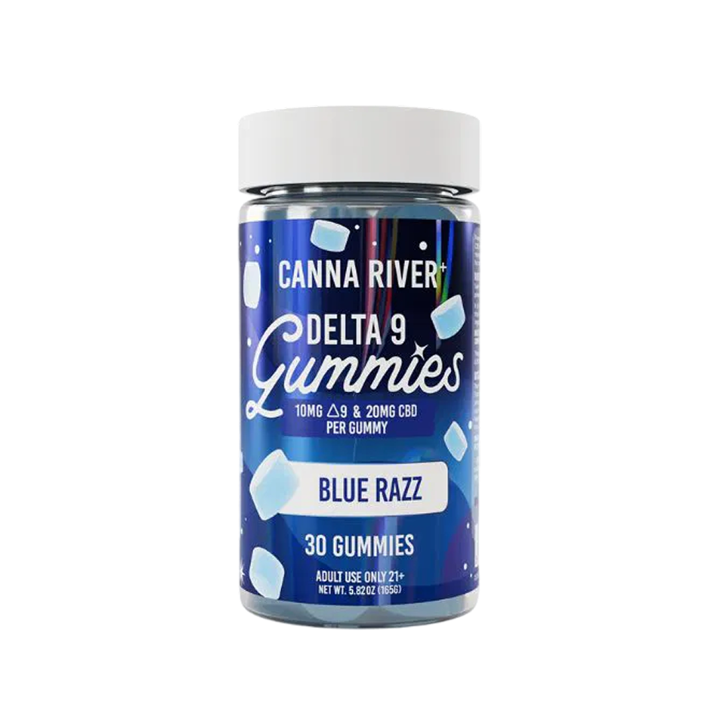 Canna River Blue Razz: El Equilibrio Perfecto 10mg Delta-9 + 20mg CBD