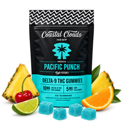 Coastal Clouds Pacific Punch D9 THC Gummies + CBN Indica-1
