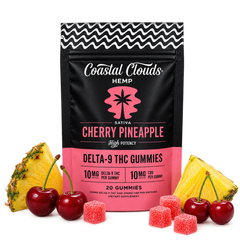 Coastal Clouds Cherry Pineapple D9 THC Gummies + CBG Sativa-1