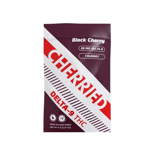 Cherried 1pc Edibles 20mg Delta 9 Black Cherry