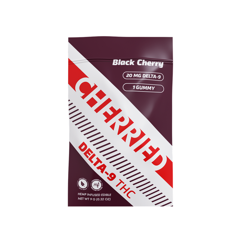 Cherried 1pc Edibles 20mg Delta 9 Black Cherry-1