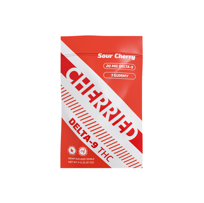 Cherried 1pz Edibles 20mg Delta 9 Sour Cherry-1