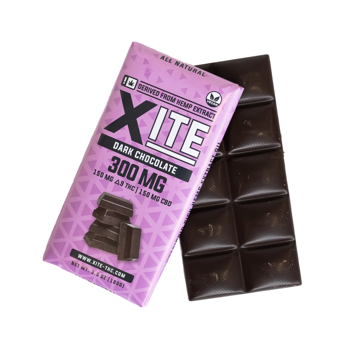D9 Dark Chocolate Bar large bars-XITE THC
