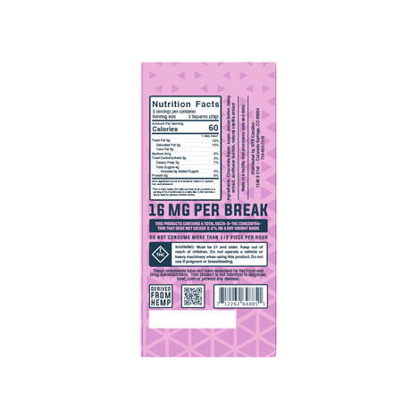 XITE Delta 9 THC Dark Chocolate Bar large bars