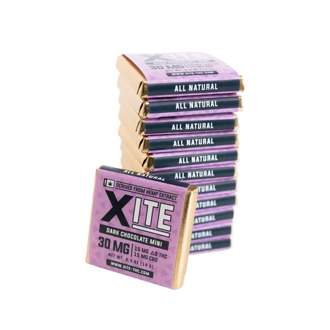 XITE Delta 9 THC Dark Chocolate Minis