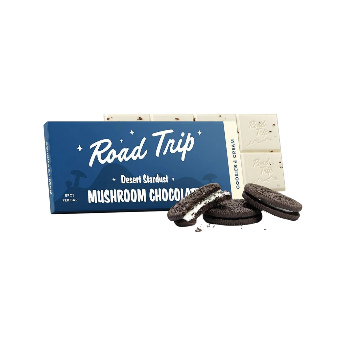 Desert Stardust Mushroom Chocolate Bar Cookies & Cream
