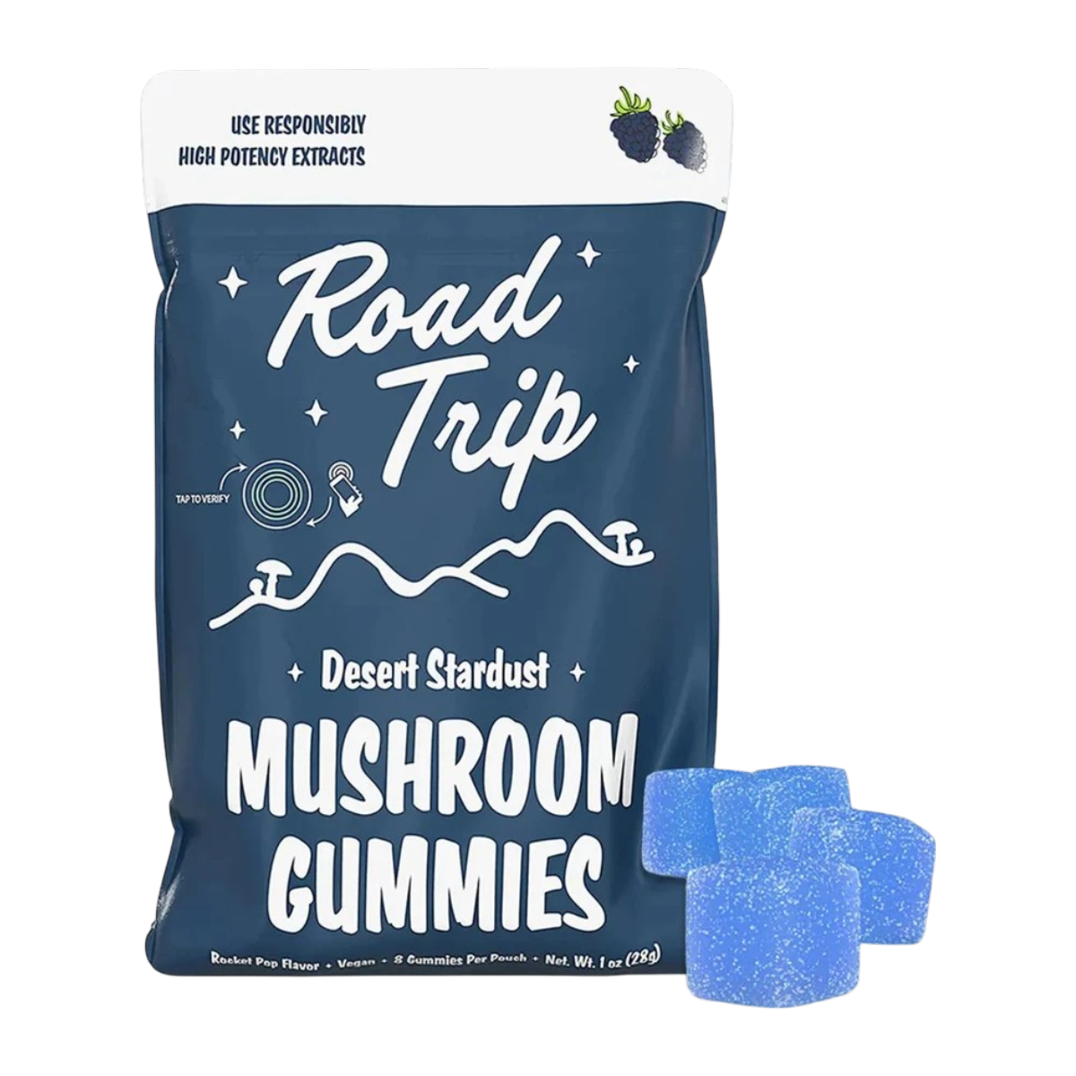 Desert Stardust Mushroom Gummies - Blue Raspberry-1