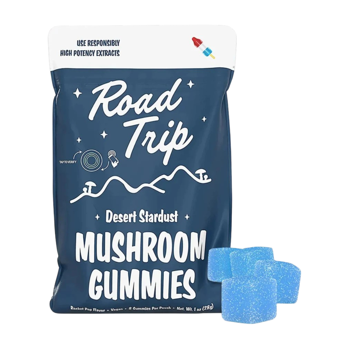 Desert Stardust Mushroom Gummies Rocket Pop