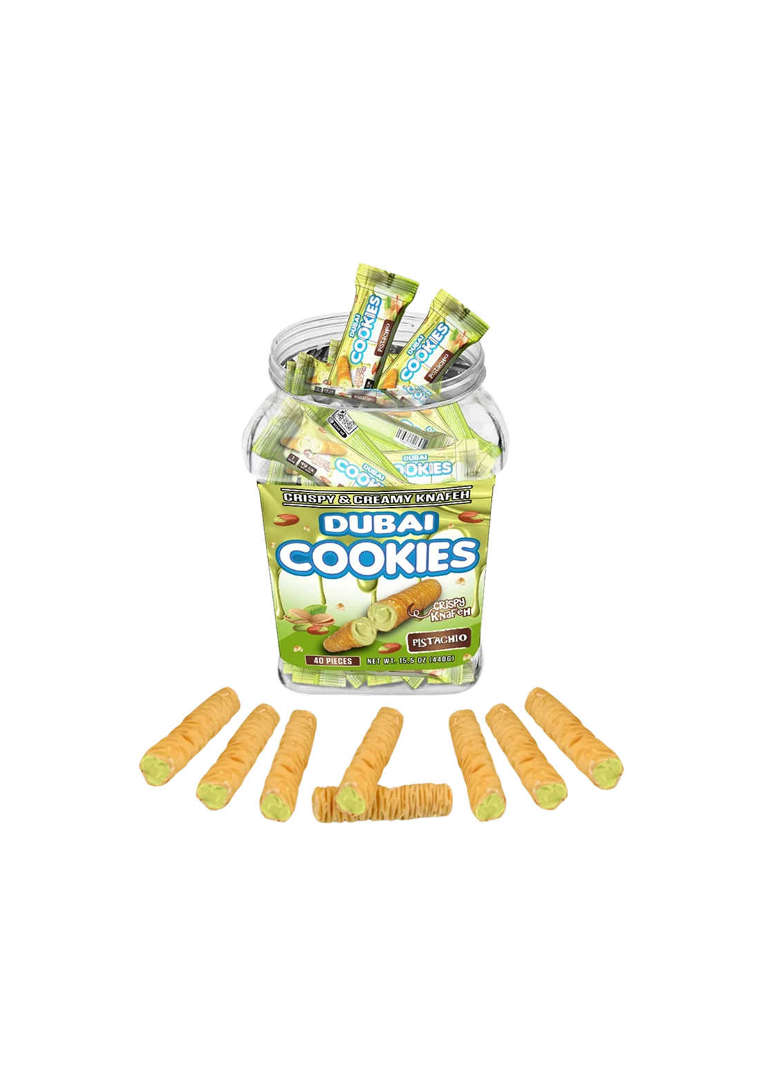 Dubai Cookies Crispy & Creamy Knafeh 1pc Edibles 50mg Delta-9 + CBD Peanut Butter