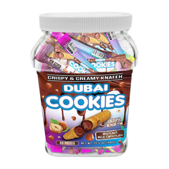 Dubai Cookies Crispy & Creamy Knafeh 1pz Snacks Hazelnut Milk Chocolate Sin THC-2
