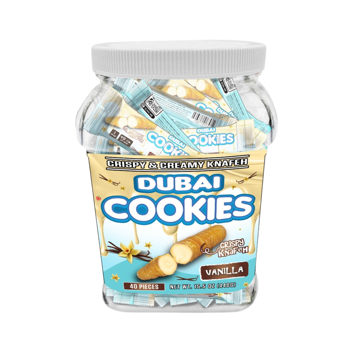 Dubai Cookies Crispy & Creamy Knafeh 1pz Snacks Vanilla Sin THC-2