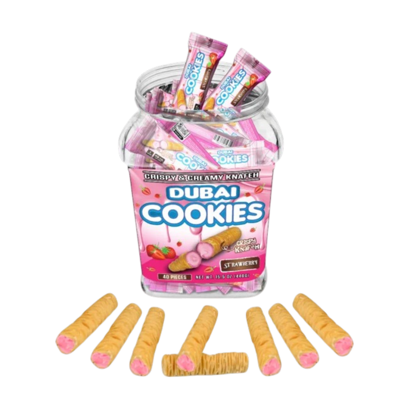 Dubai Cookies Crispy & Creamy Knafeh 1pz Snacks Strawberry Sin THC-1