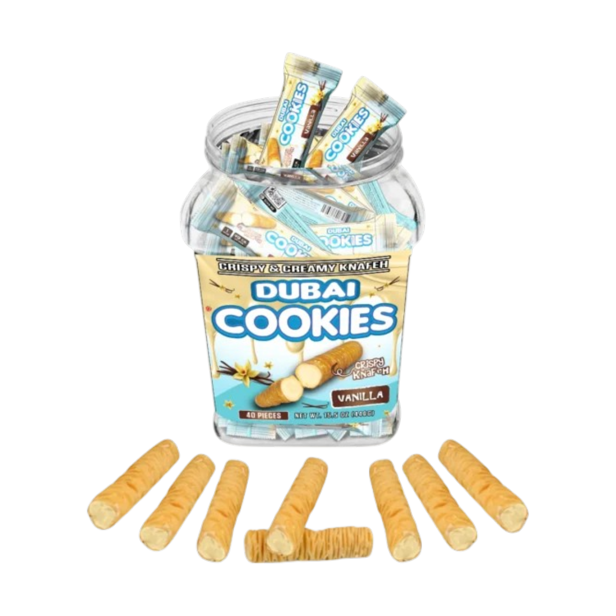 Dubai Cookies Crispy & Creamy Knafeh 1pz Snacks Vanilla Sin THC