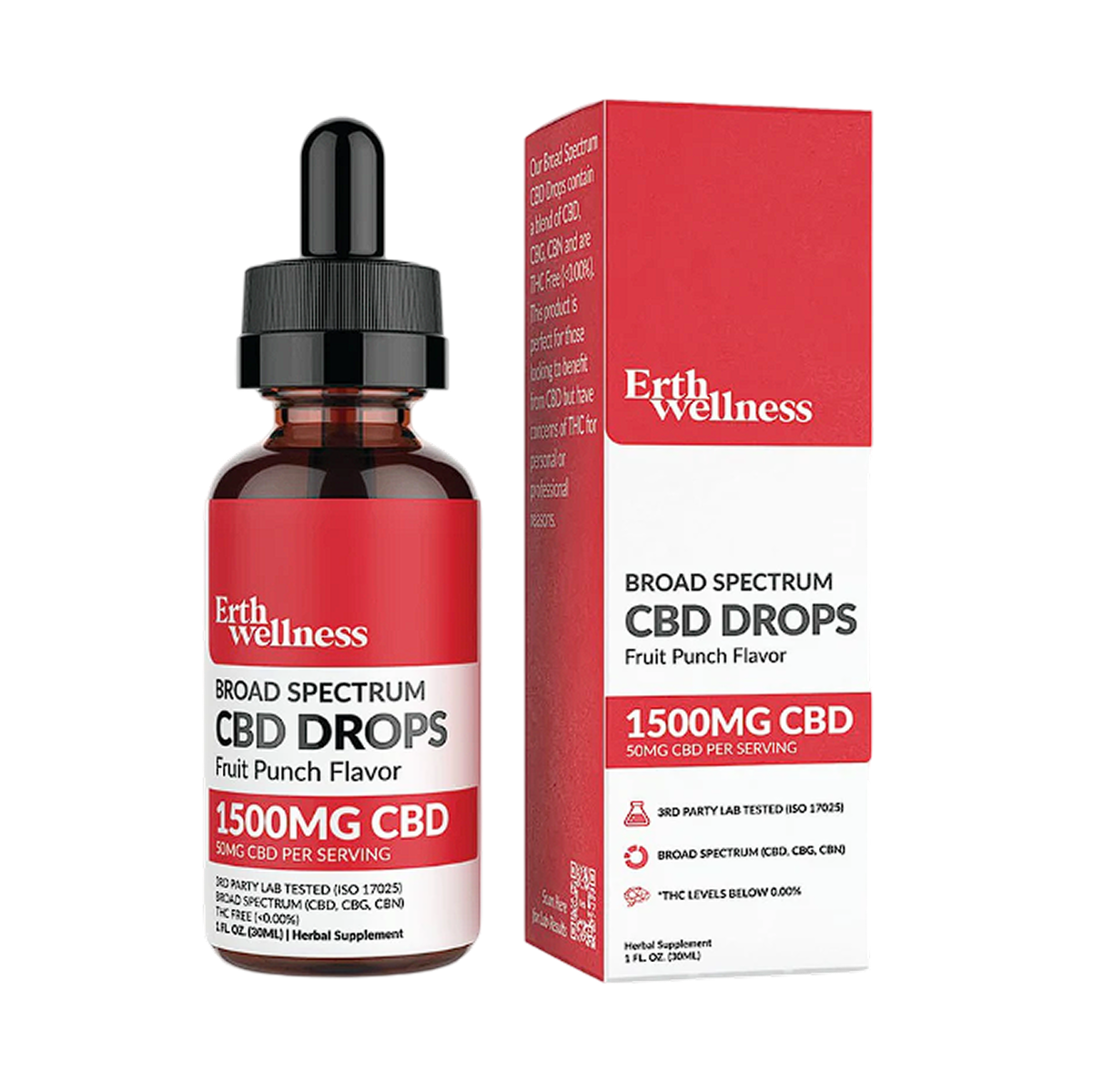 ERTH BROAD SPECTUM CBD 15000MG FRUIT PUNCH