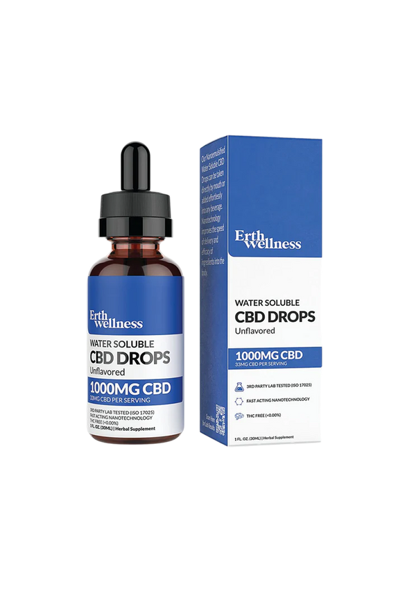ERTH WATER SOLUBLE CBD 1000MG UNFLAVORED