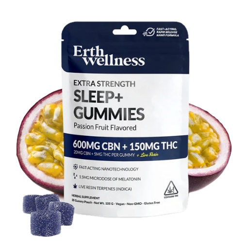 ERTH SLEEP GUMMIES+ CBN:THC:MELATONIN 30PZ PASSION FRUIT
