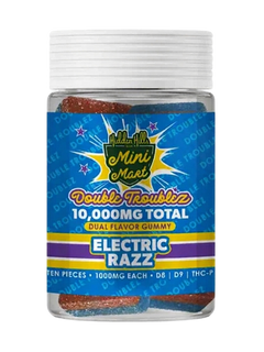 Electric Razz Hidden Hills Mini Mart Double Troublez Gummies 10G-1