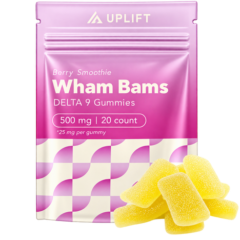 THC Uplift Wham Bams Delta-9 Gummies Berry Smoothie (20 pz / 500mg Total)