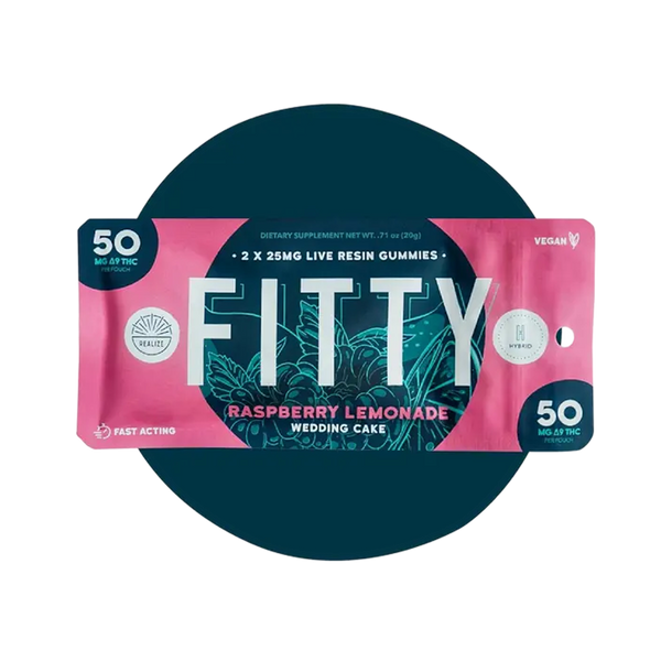 FITTY Live Resin Gummies Raspberry Lemonade Wedding Cake (2 pz / 50mg Total)