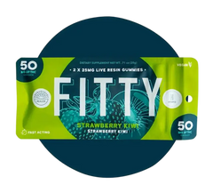 FITTY Live Resin Gummies Strawberry Kiwi (2 pz / 50mg Total)-1