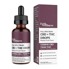 CBN:CBG Full Spectrum CBD + THC RELIEF Drops 1500MG Passion Fruit-1