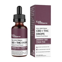 CBN:CBG Full Spectrum CBD + THC RELIEF Drops 3000MG Passion Fruit-1