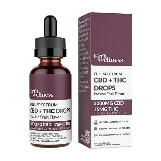 CBD Full Spectrum CBN + THC Drops Passion Fruit 3000mg