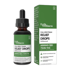 CBD + THC Erth Wellnes Full Spectrum  Relief Drops 6000MG Unavored-1