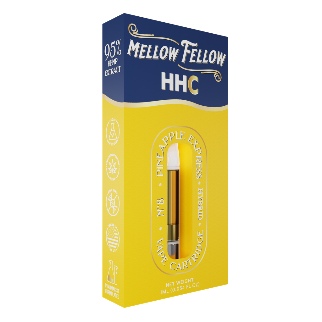 MELLOW FELLOW CLASSIC CARTRIDGES 1ml HHC PINEAPPLE EXPRESS